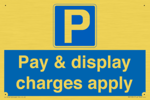 Pay & display charges apply